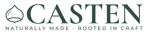Logo of Casten with a green color scheme and transparent background
